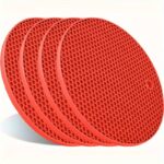 Röd- Mångsidiga silikon grytlappar/grytmattor 2st +kr99.00